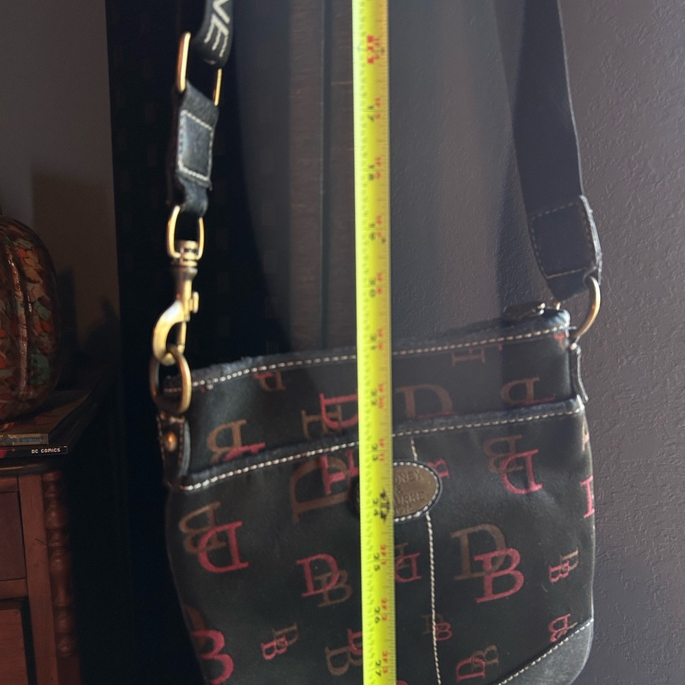 Dooney & Bourke Black Crossbody Bag with Red Accents - Picture 2 of 14
